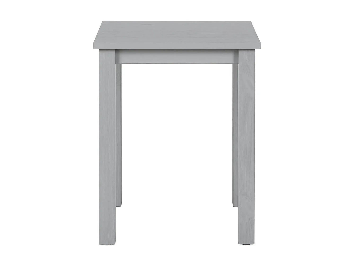 Bout de canapé carré en bois massif vernis gris – FENNO