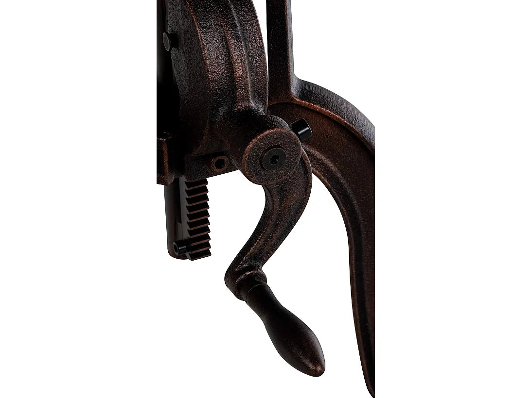 Bout de canapé rond en métal bronze réglable – FORGIO