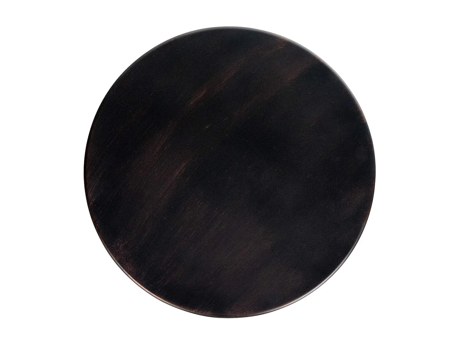 Bout de canapé rond en métal bronze réglable – FORGIO