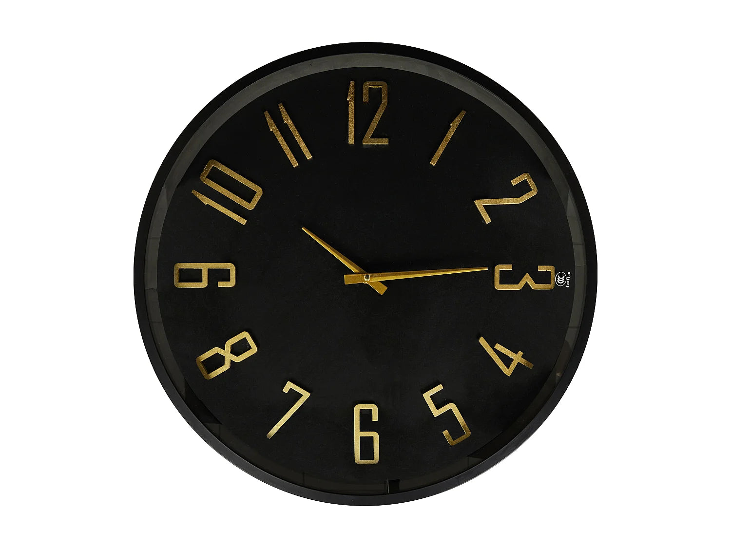 Bout de canapé horloge silencieuse marron et noir – TEMPO