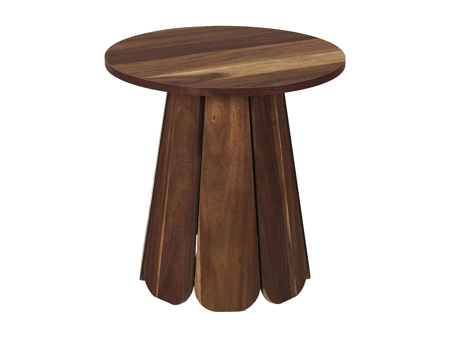 Bout de canapé rond marron design – WILLO