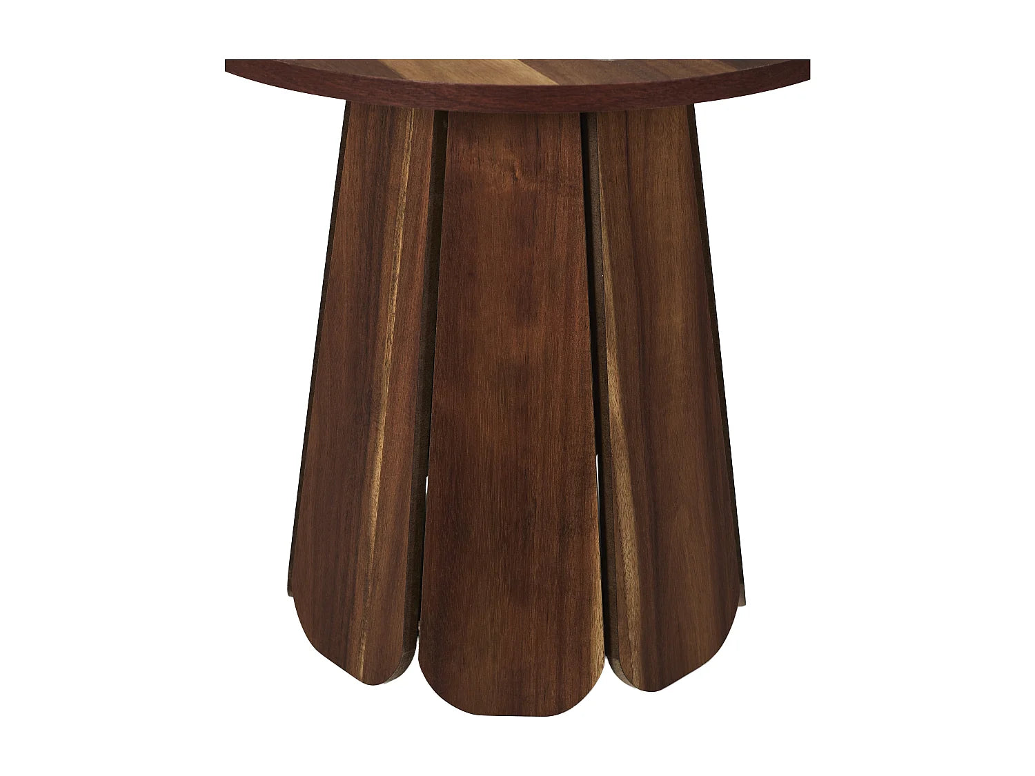 Bout de canapé rond marron design – WILLO