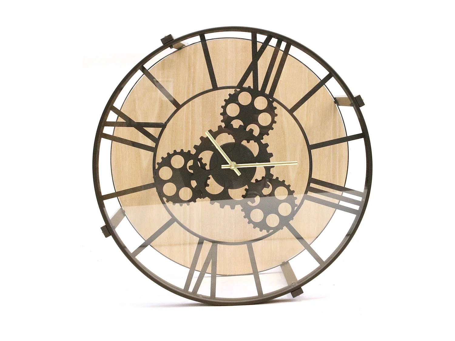 Bout de canapé original noir plateau horloge – TEMPORA
