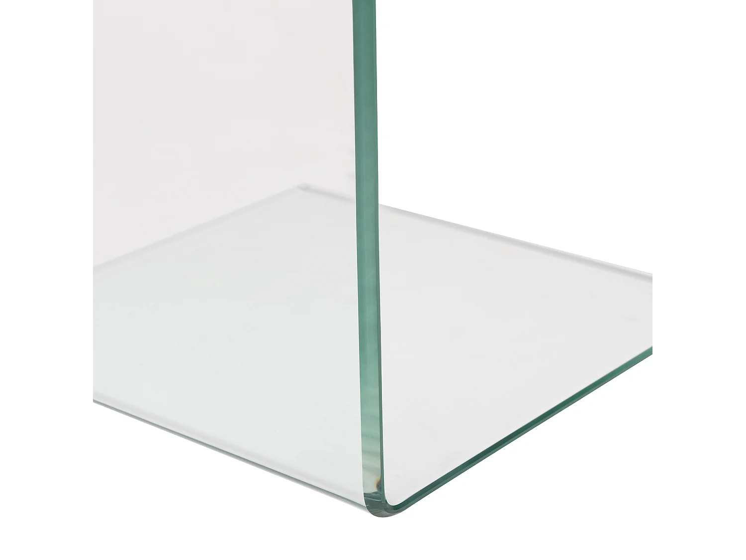 Bout de canapé en verre transparent contemporain – CLARO