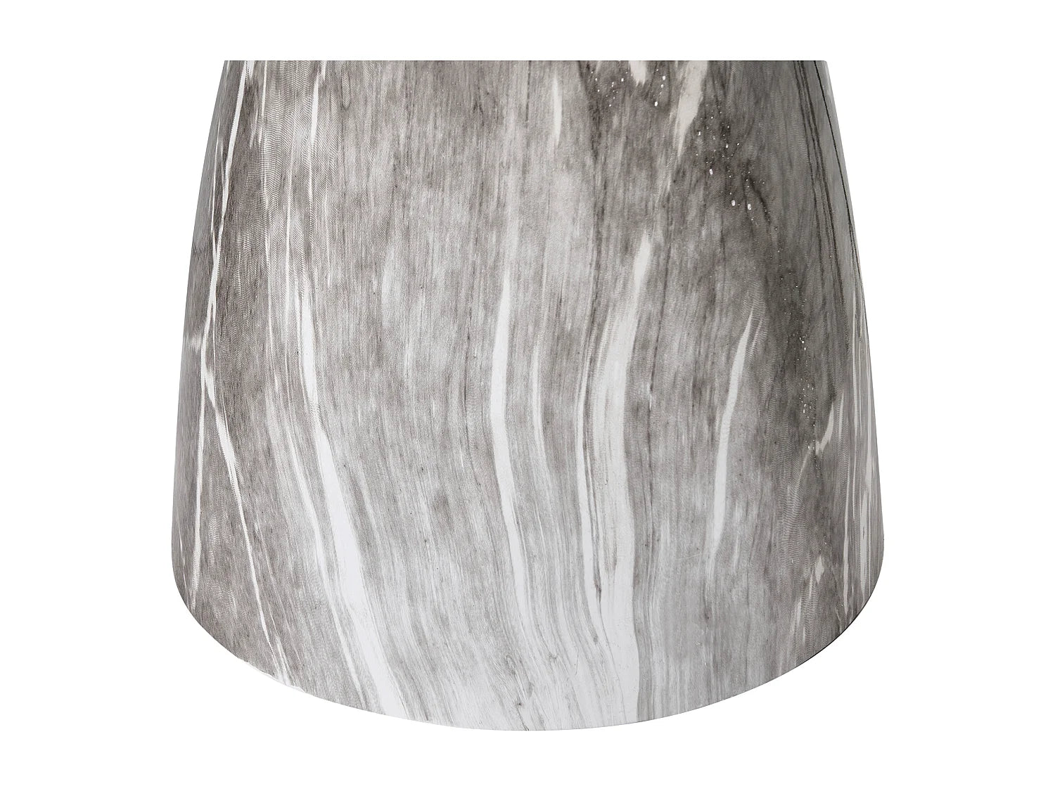 Bout de canapé rond verre noir effet marbre – CADY