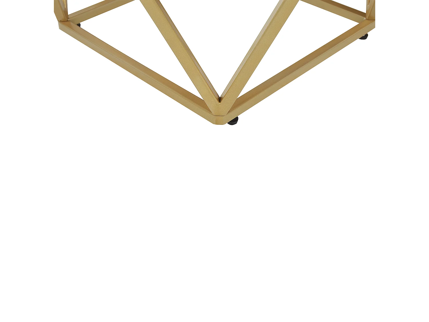 Bout de canapé carré effet marbre beige pied doré – AVELLA