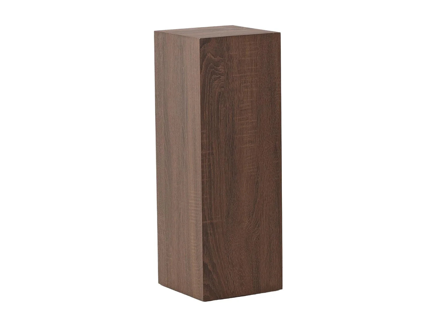 Bout de canapé haute sellette en bois marron – SOLVA