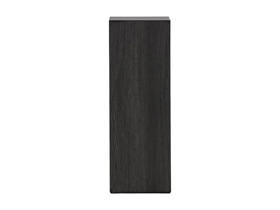 Bout de canapé colonne carré en MDF noir – OBELI