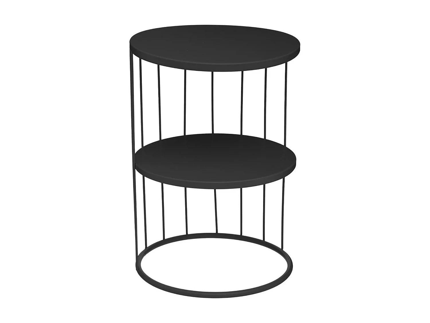 Bout de canapé design en métal noir – KORVO