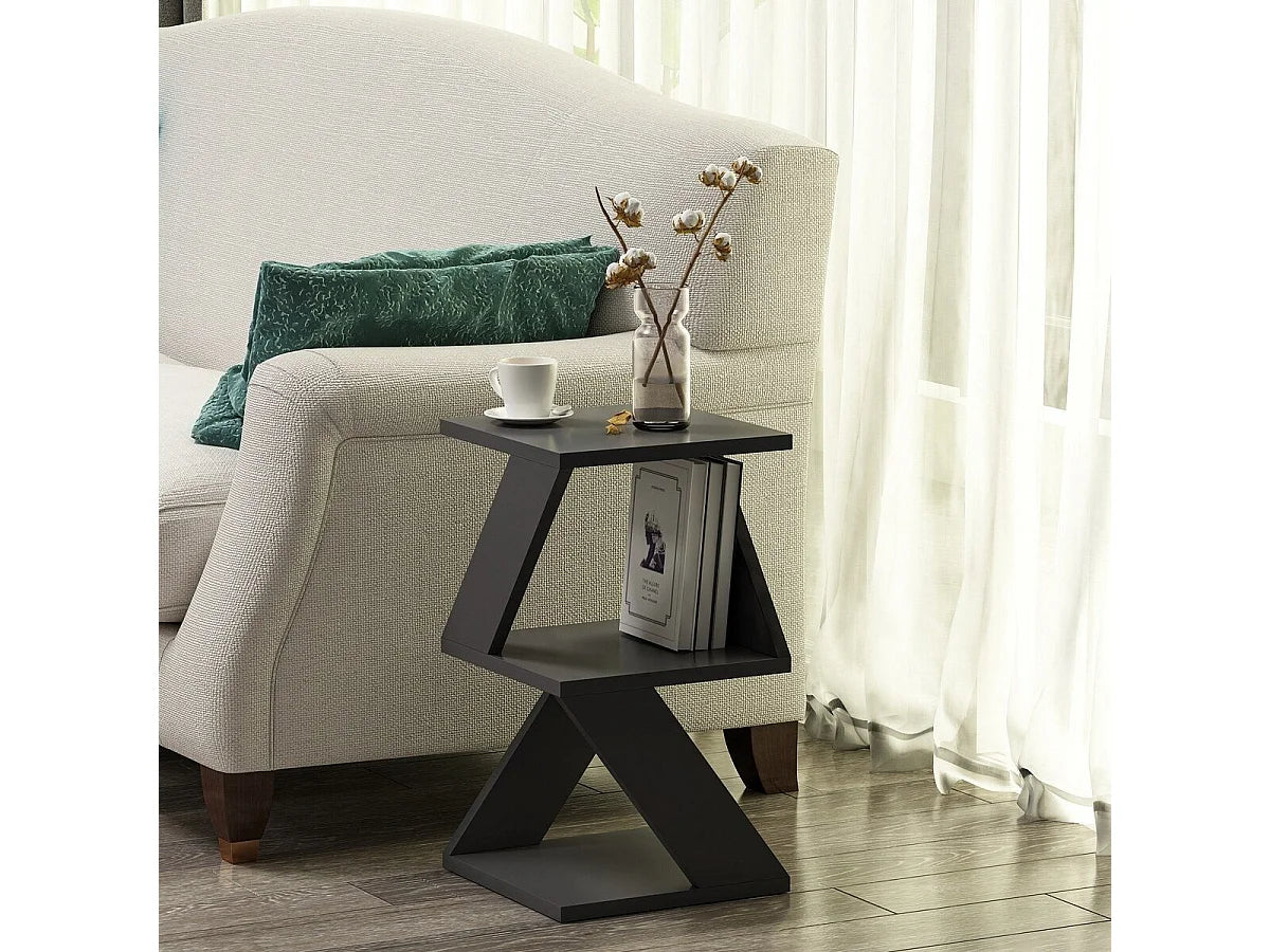 Bout de canapé 3 niveaux gris anthracite – ARDEA