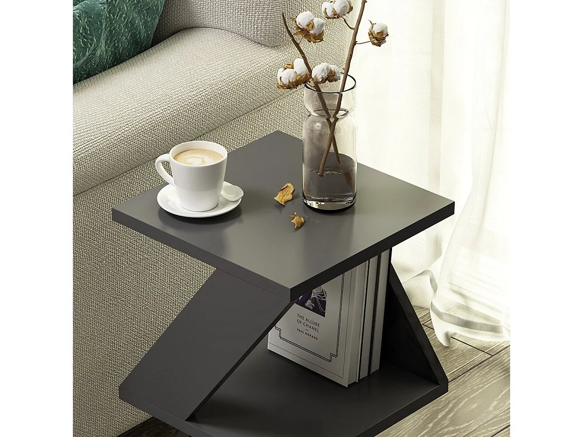 Bout de canapé 3 niveaux gris anthracite – ARDEA