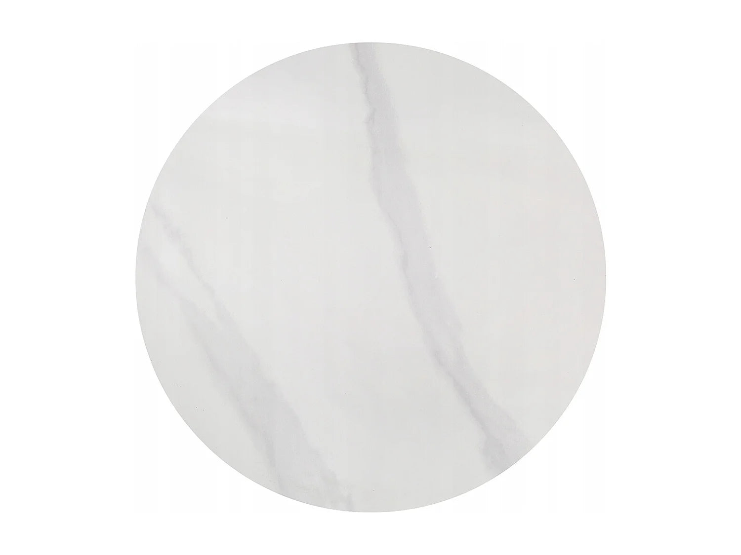 Bout de canapé rond en marbre blanc et or – SETHIA
