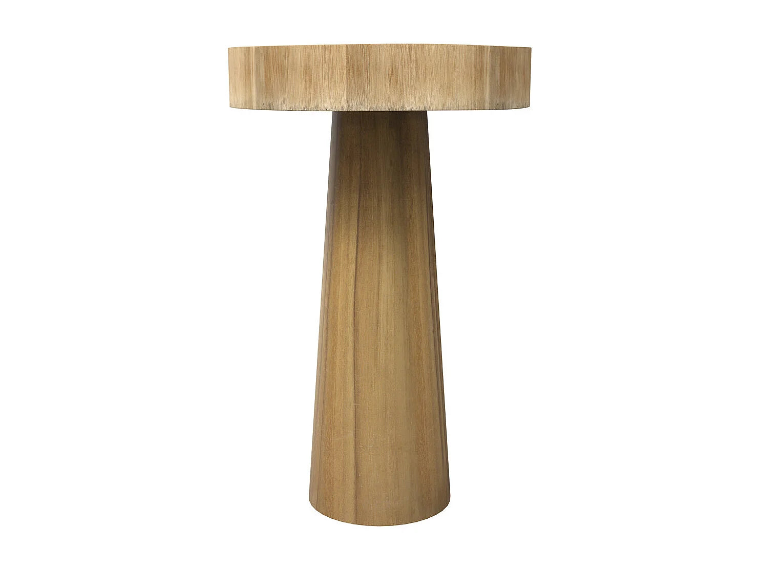 Bout de canapé rond en bois de suar massif – JANAH