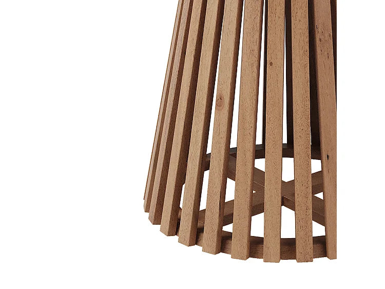 Bout de canapé rond en bois d'acacia clair – SYLVA