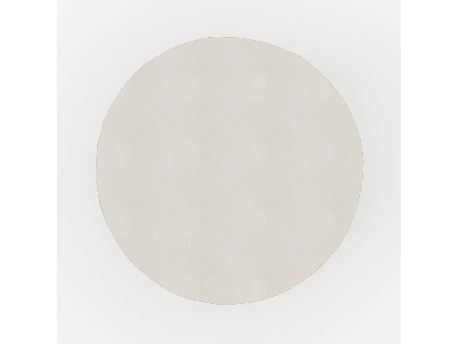 Bout de canapé rond effet béton blanc – CALCAIRE