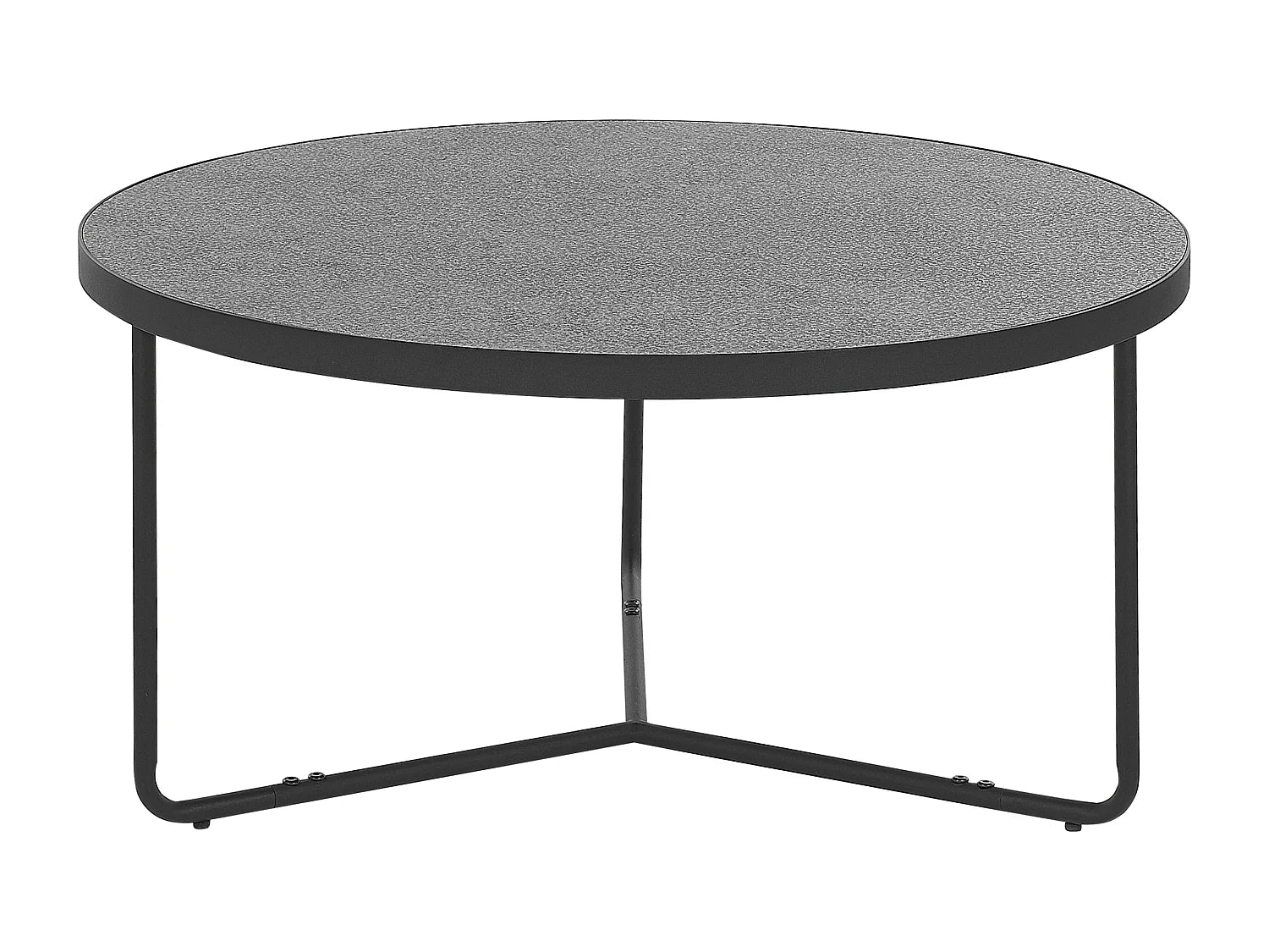 Bout de canapé rond effet béton gris – BETONA