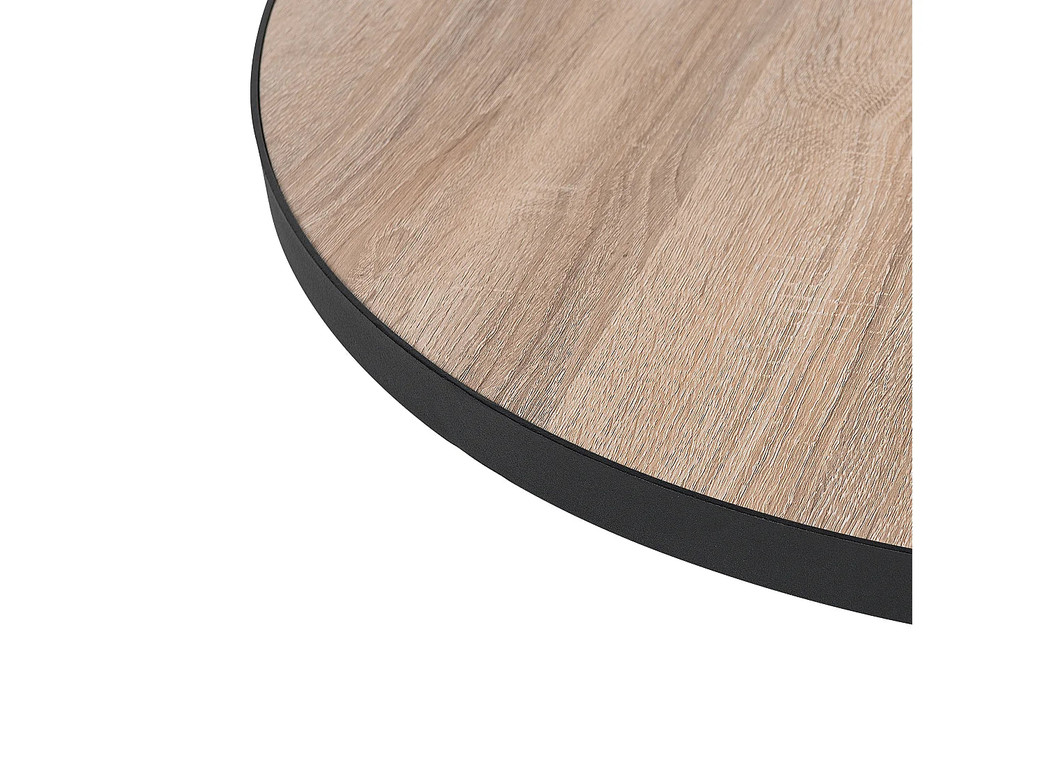 Bout de canapé rond plateau bois grand format – MELODIA