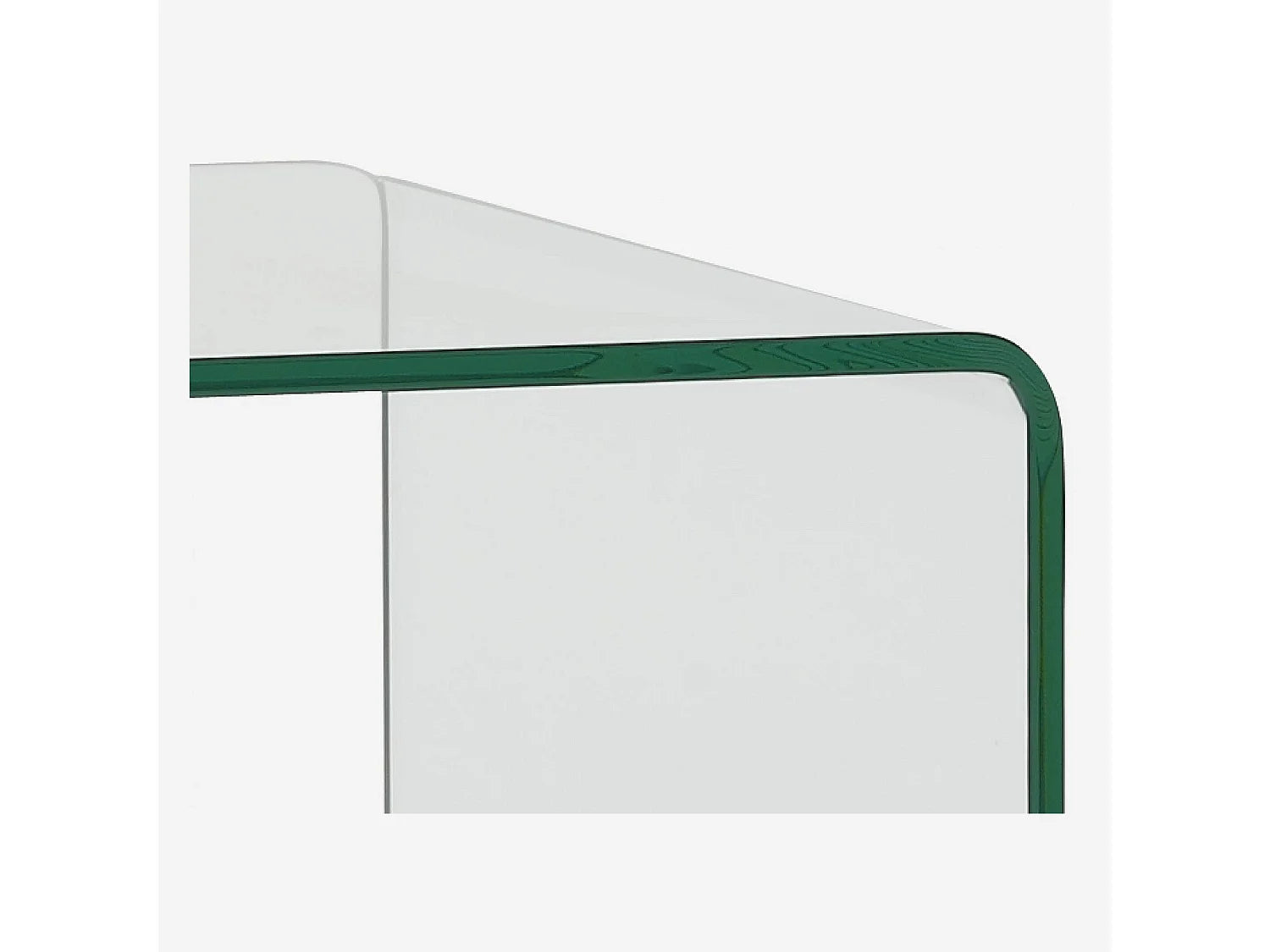 Bout de canapé carré en verre trempé transparent – CRISTA
