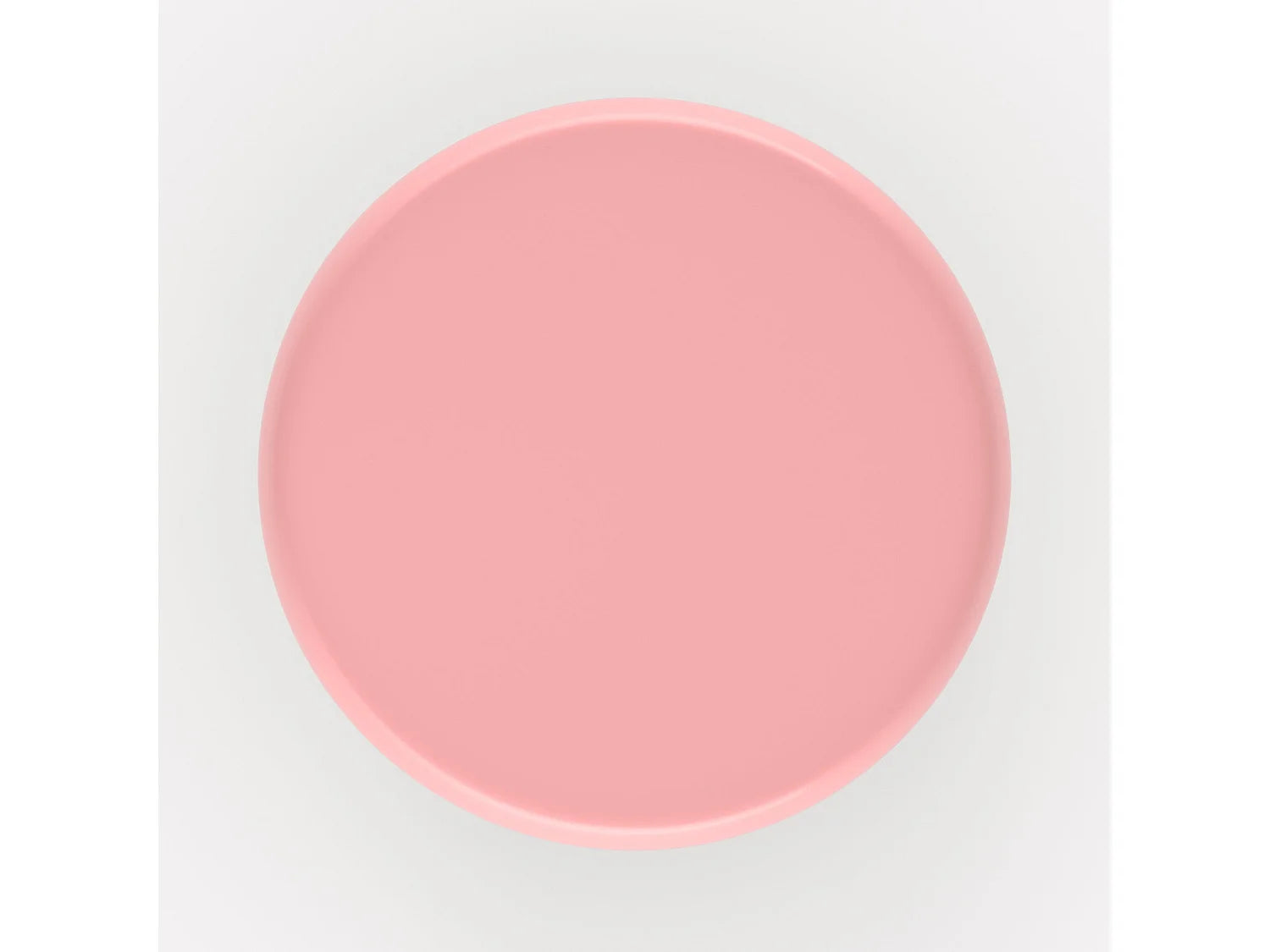Bout de canapé rond en métal rose – ANOUK
