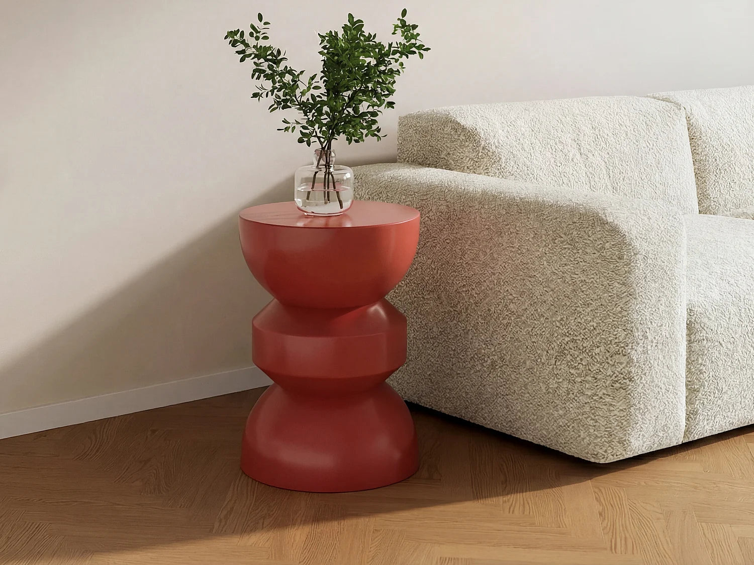 Bout de canapé en métal terracotta extérieur – ARGILO
