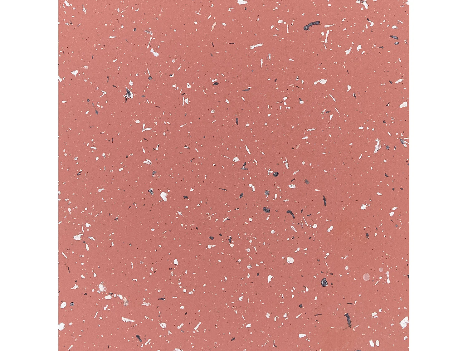 Bout de canapé rond effet terrazzo rouge – SABLIA