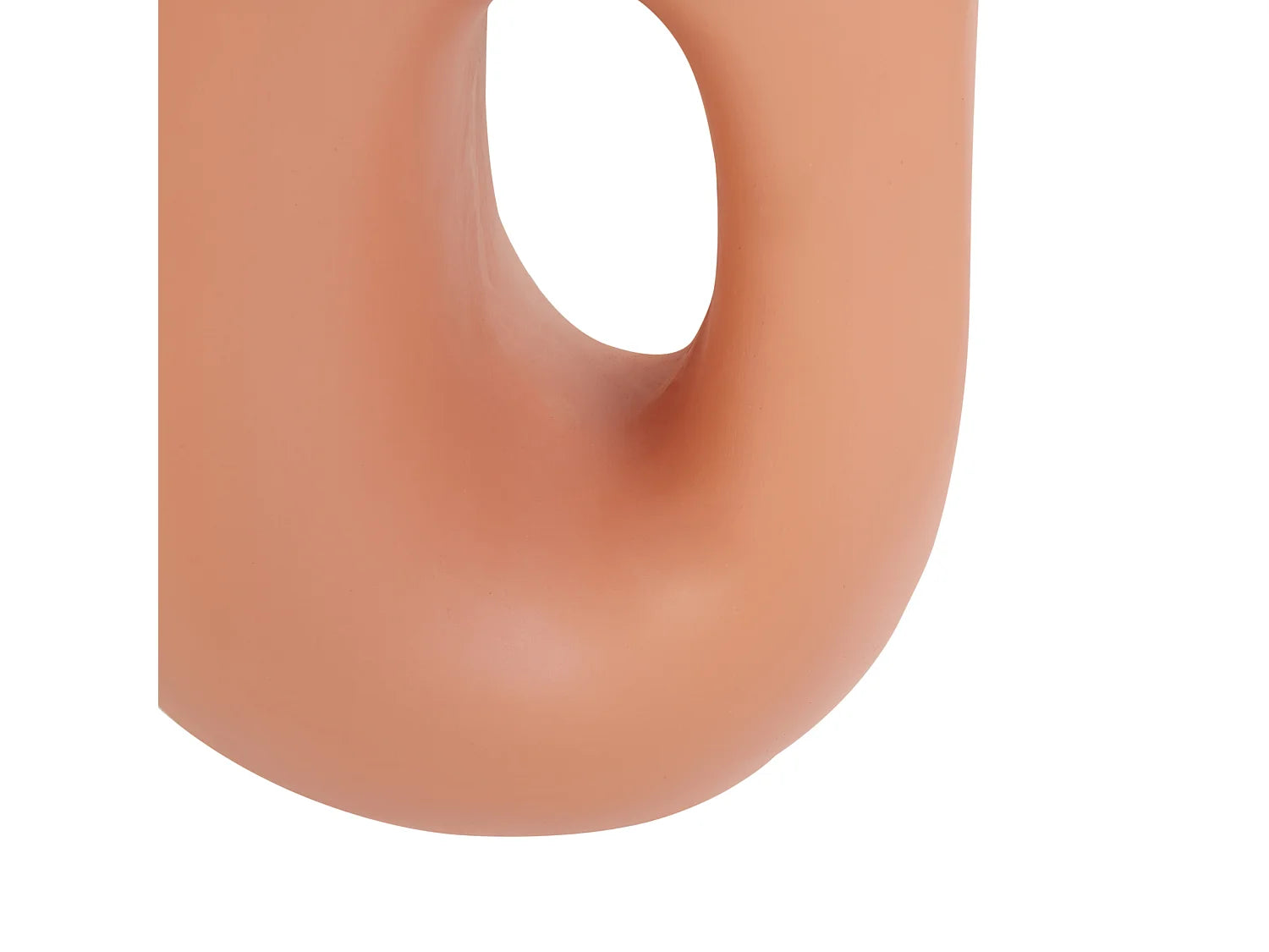 Bout de canapé sculptural difforme orange – IDRO