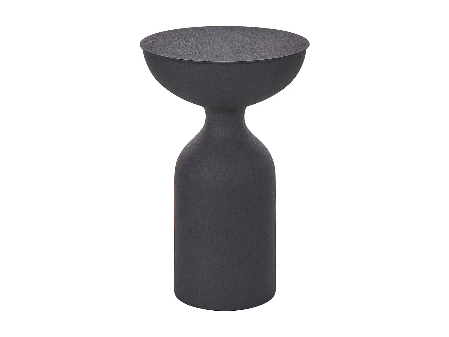 Bouts de canapé ronds en métal noir mat – NOCTIS