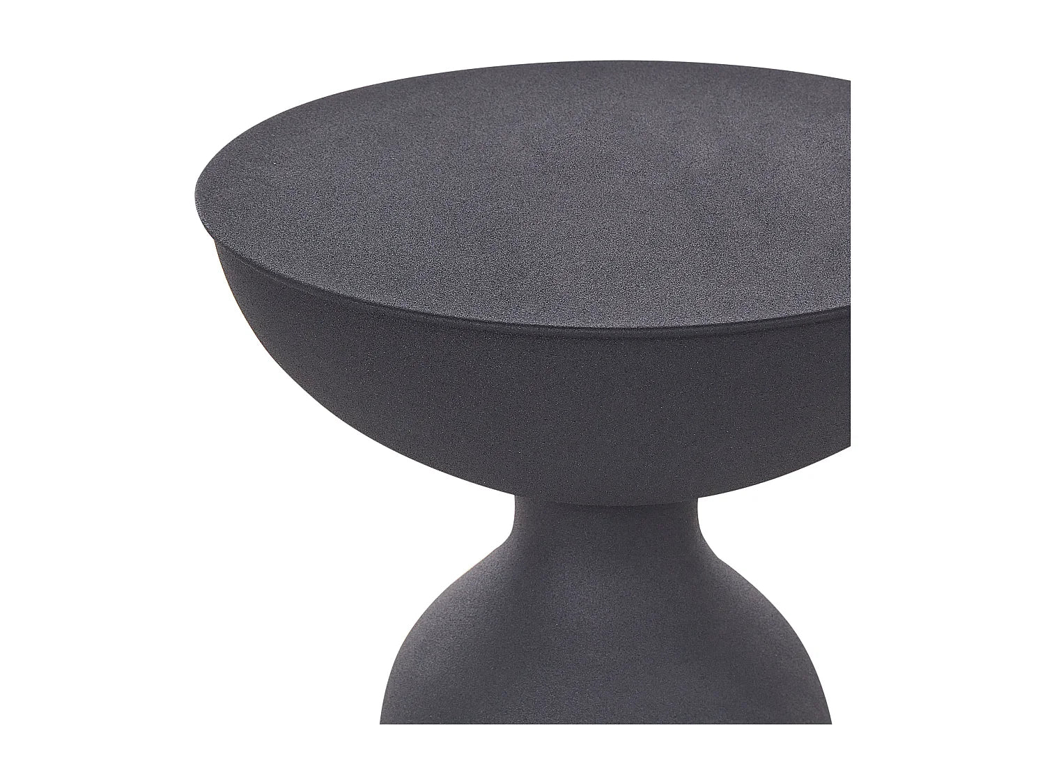 Bouts de canapé ronds en métal noir mat – NOCTIS