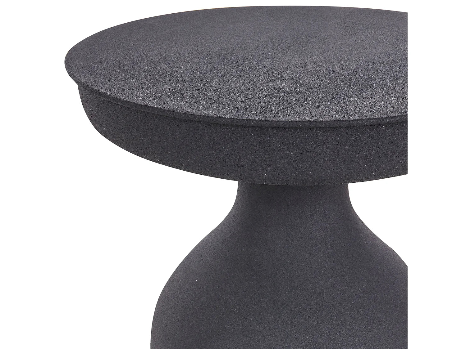 Bouts de canapé ronds en métal noir mat – NOCTIS