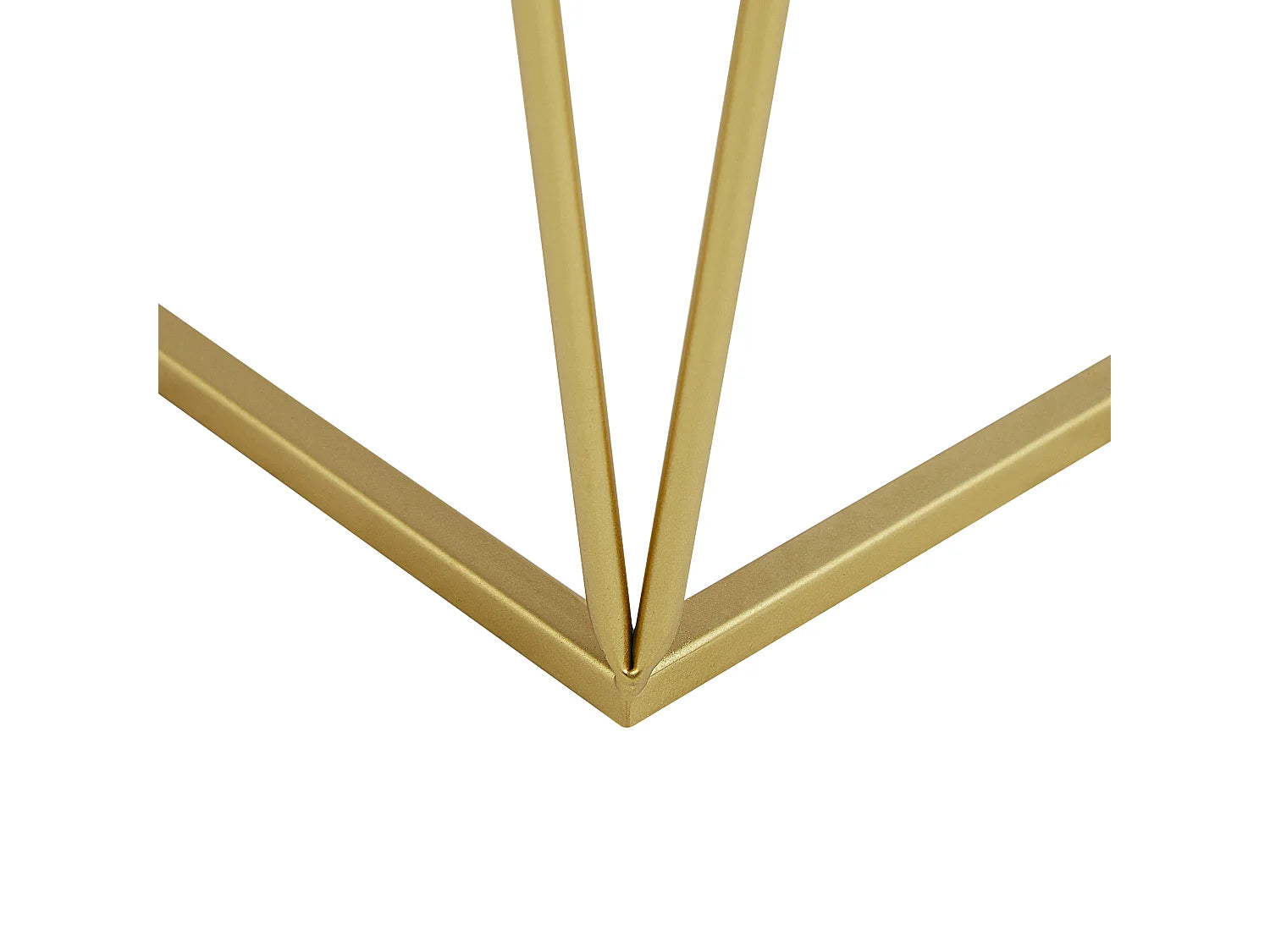 Lot de 2 bouts de canapé hexagonaux dorés – GEODE