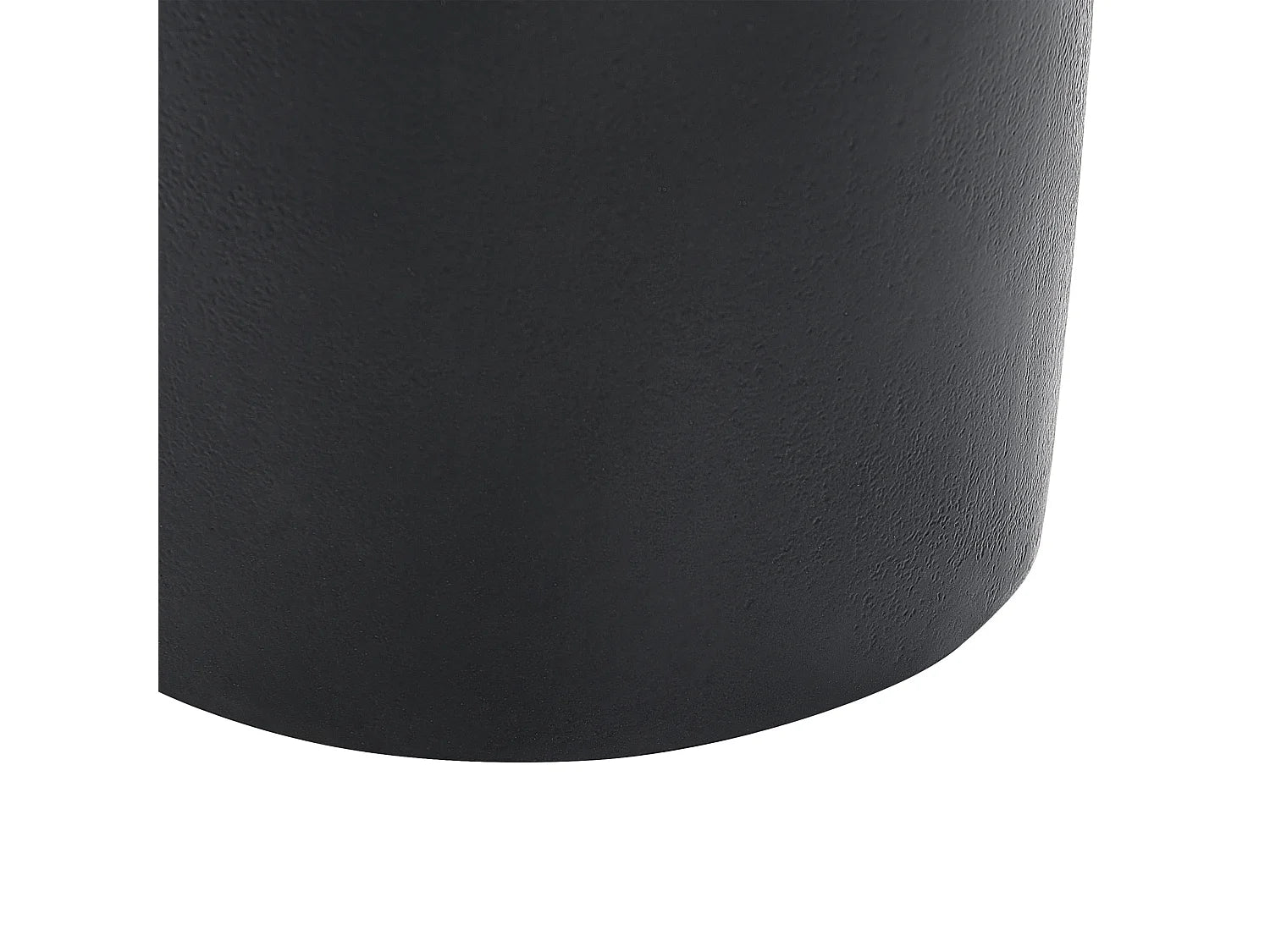 Bout de canapé rond métal noir plateau sculpté – DELSON