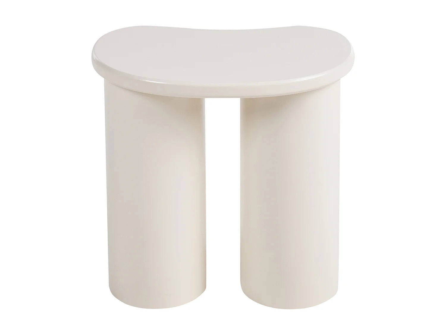 Bout de canapé organique blanc scandinave – ONDIA
