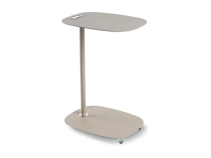 Bout de canapé à roulettes scandinave beige – EVISO
