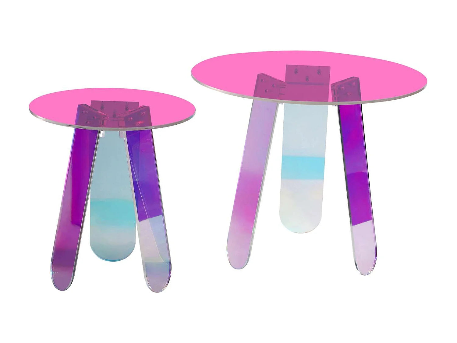 Bout de canapé carré acrylique transparent – IRISIA