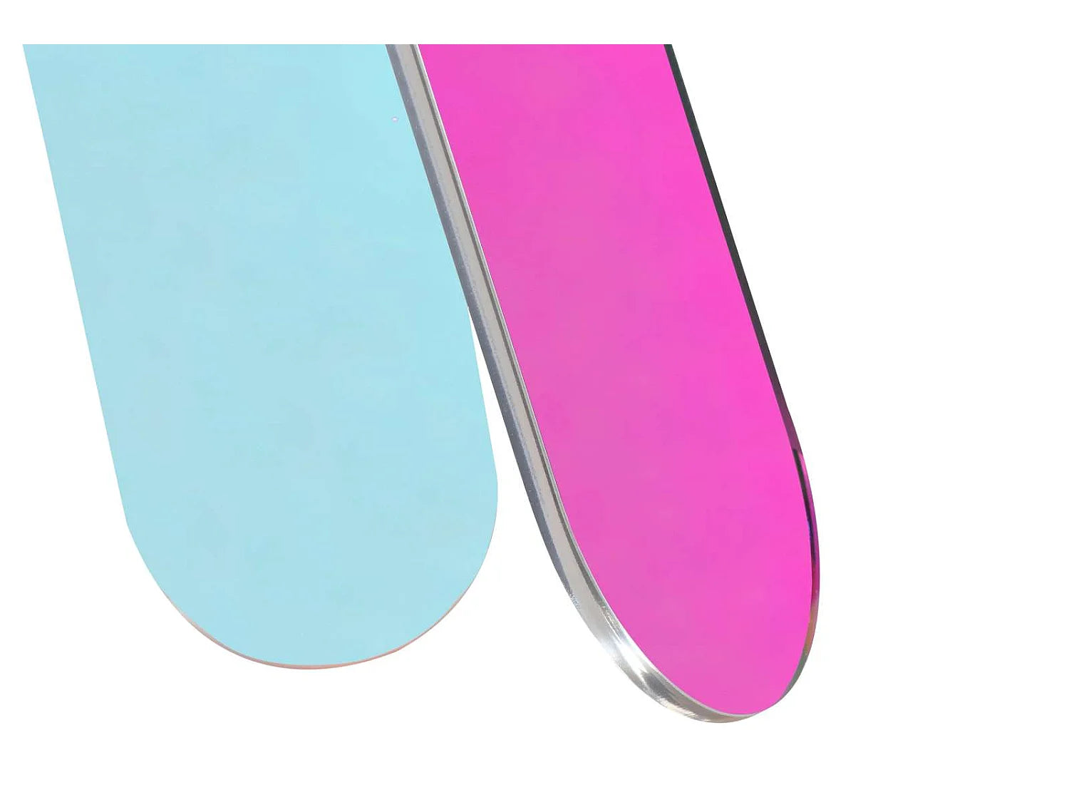 Bout de canapé en acrylique irisé multicolore – PRISMA