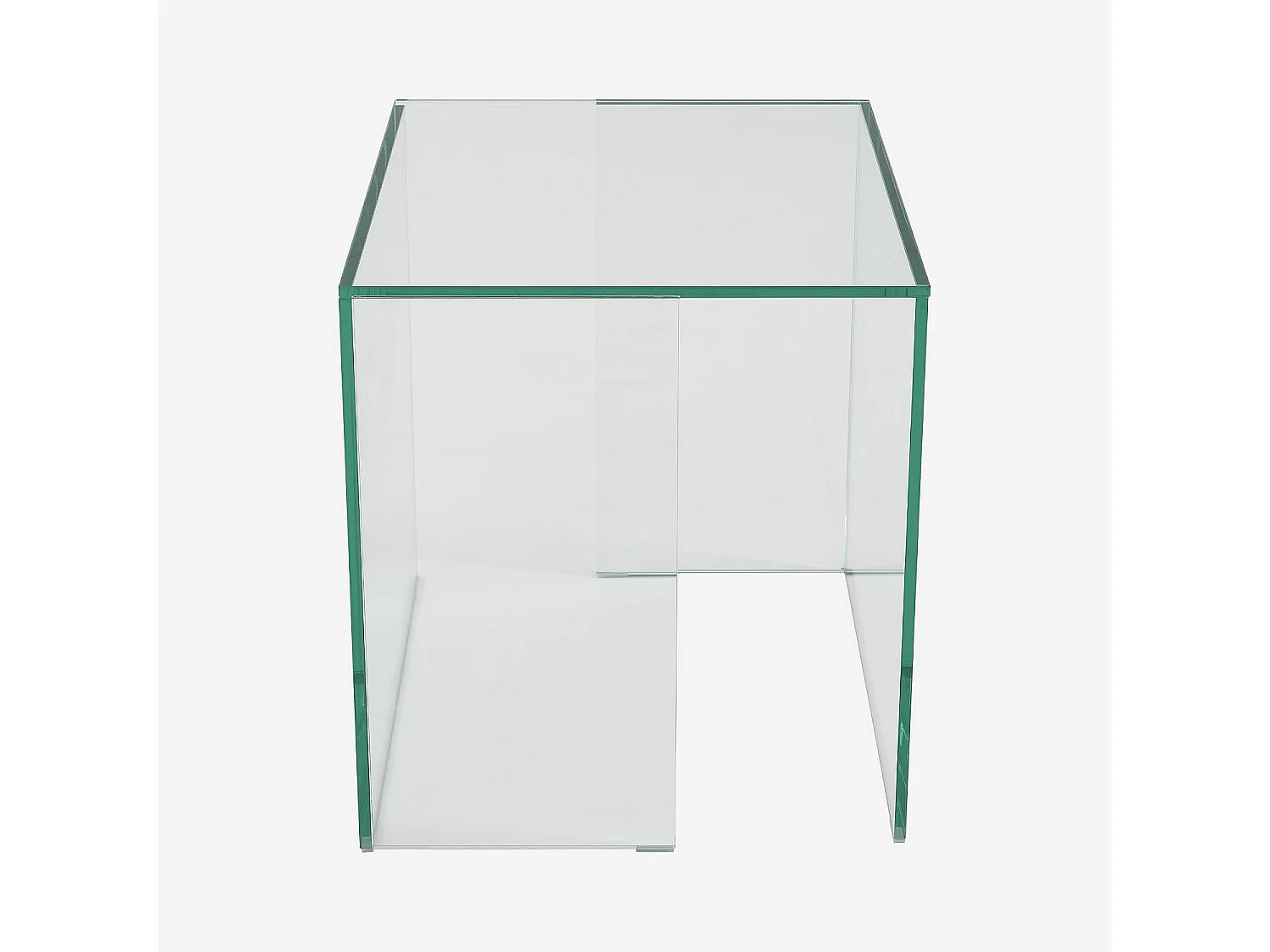 Bout de canapé en verre trempé transparent – ALYSSA