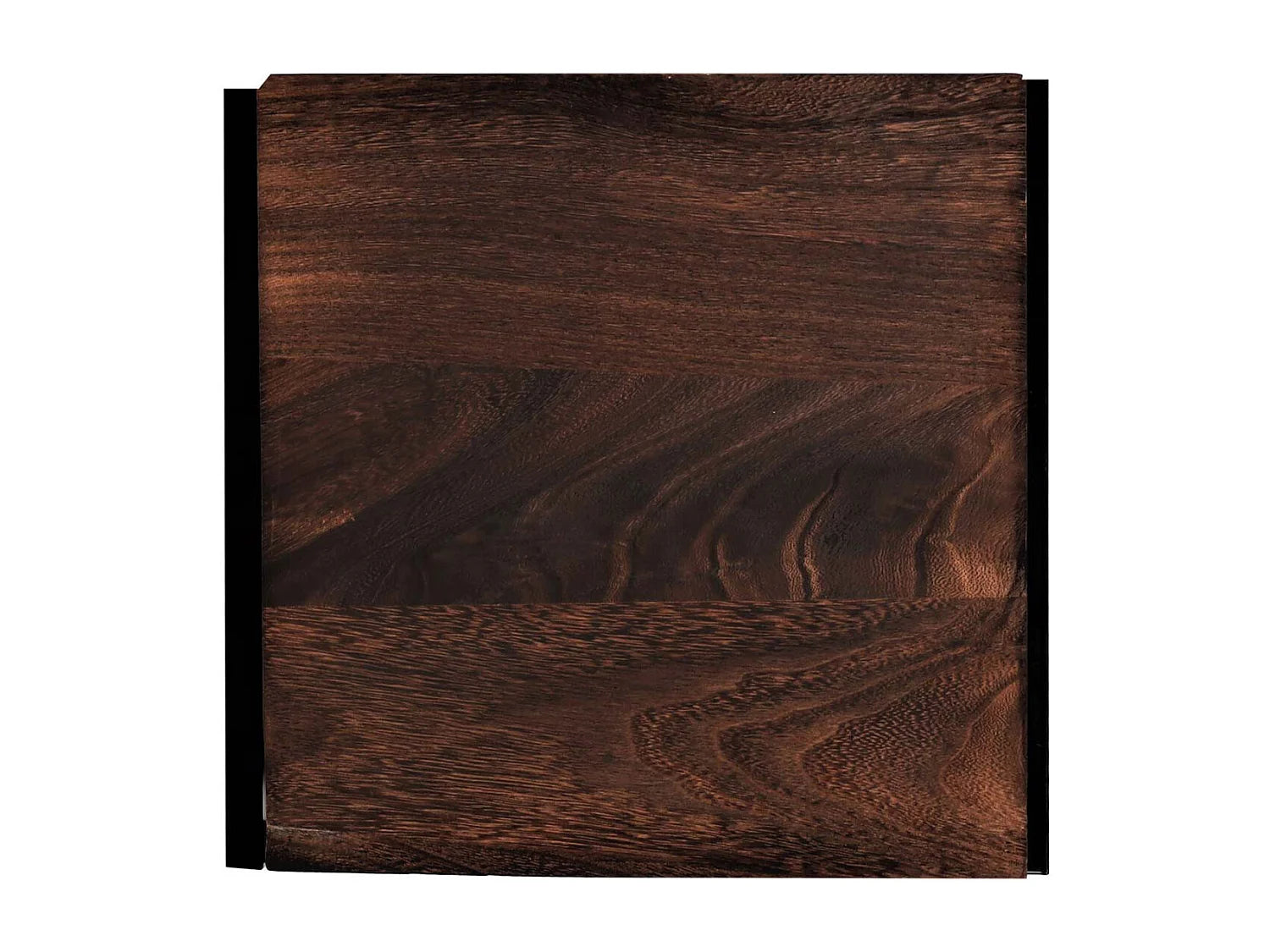 Bout de canapé pin marron haut deux plateaux – TRONCO