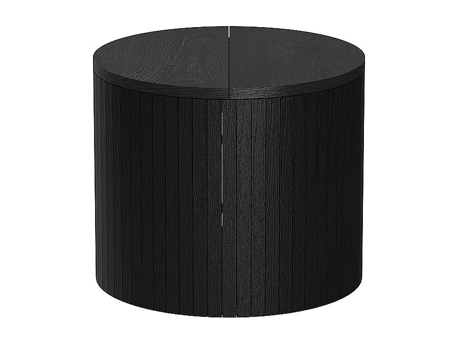 Bout de canapé pliable en chêne et noir – TAVILO