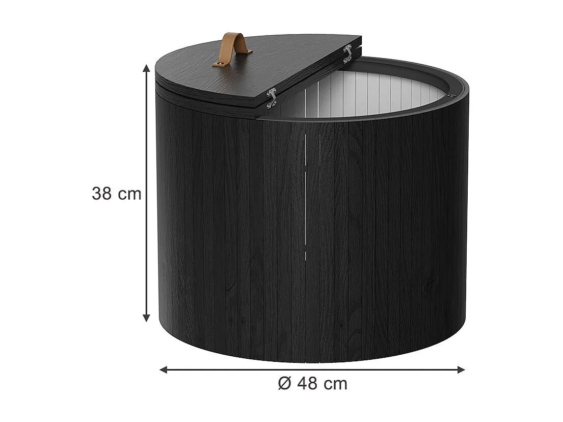 Bout de canapé pliable en chêne naturel – TAVLO