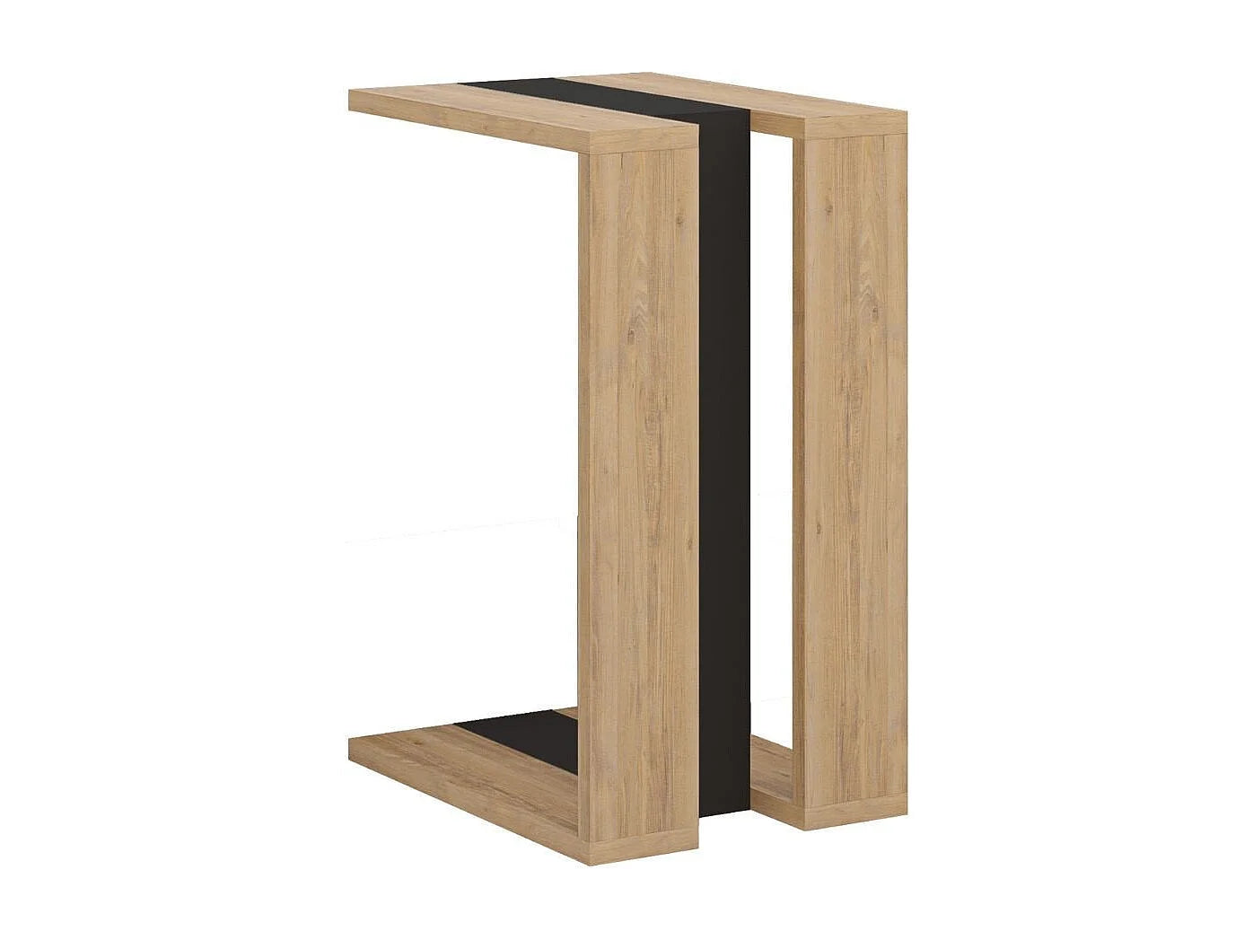 Bout de canapé colonne bois clair épuré – MACHA