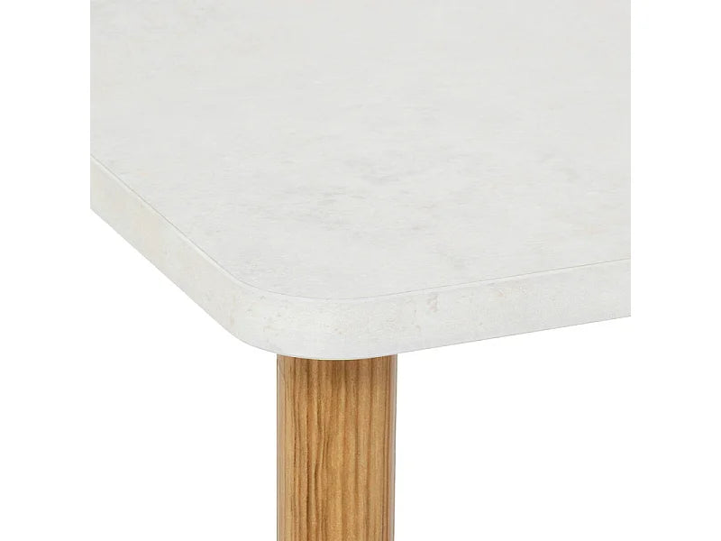 Bout de canapé design avec étagère marron – CÔME