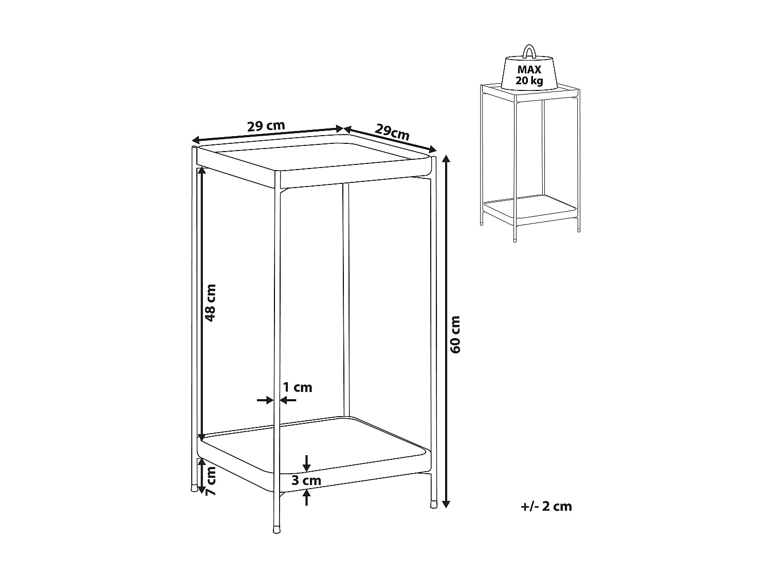 Bout de canapé carré en verre doré miroir – LUMEA