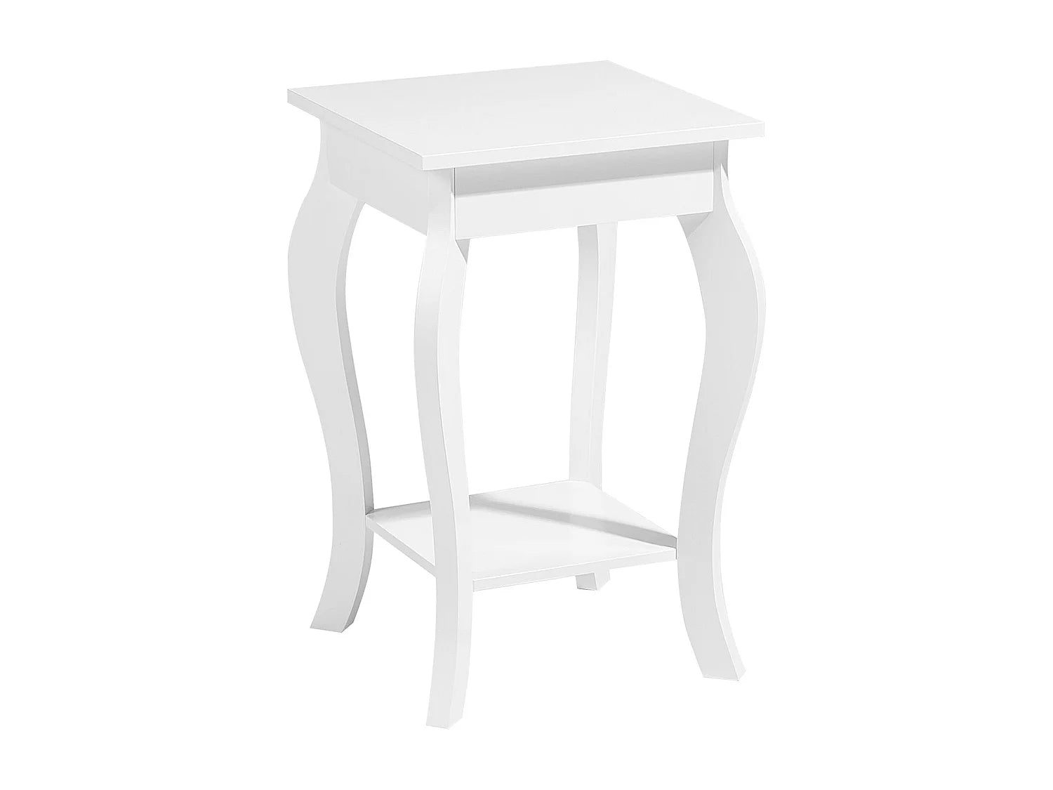 Bout de canapé blanc à étagères style classique – AVONA