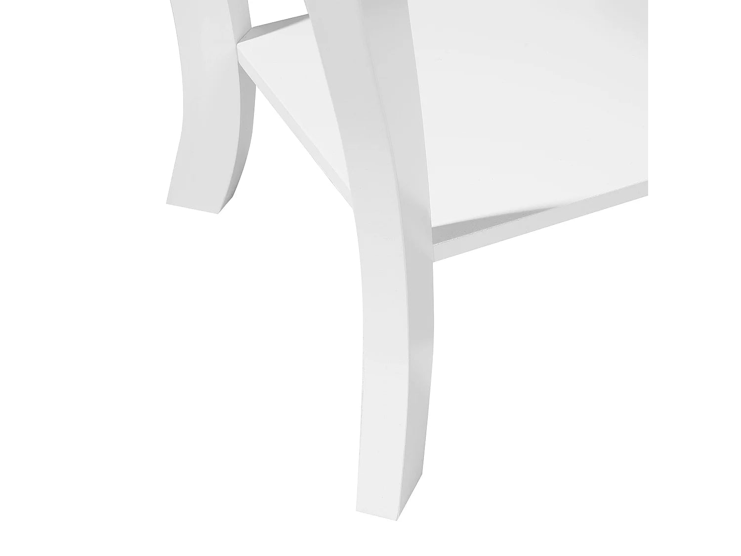 Bout de canapé blanc à étagères style classique – AVONA