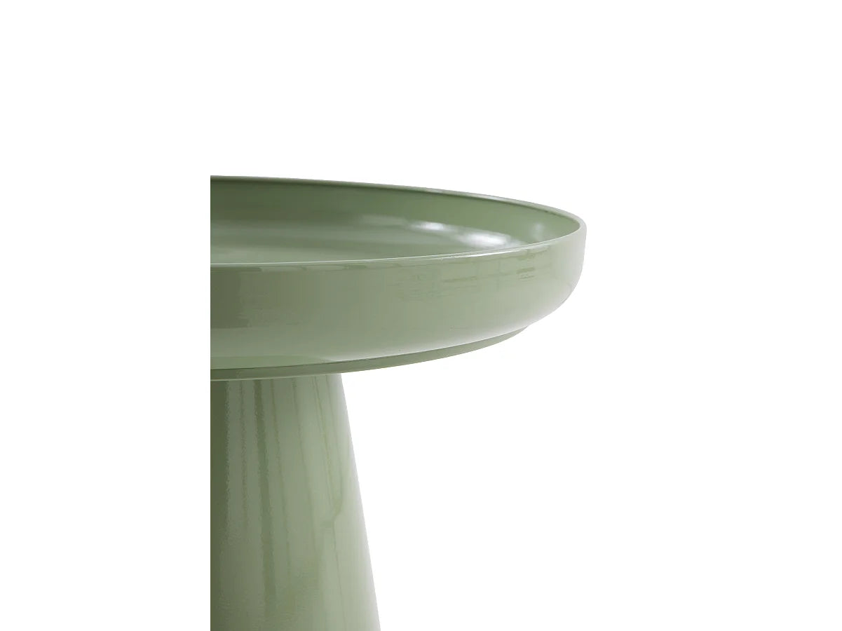 Bout de canapé conique verre vert menthe – MENTA