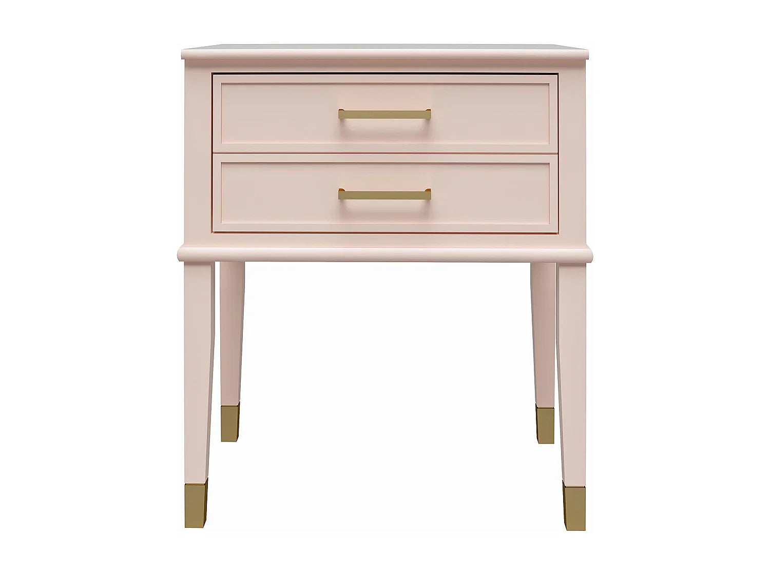 Bout de canapé en MDF rose avec tiroir – BLUSH