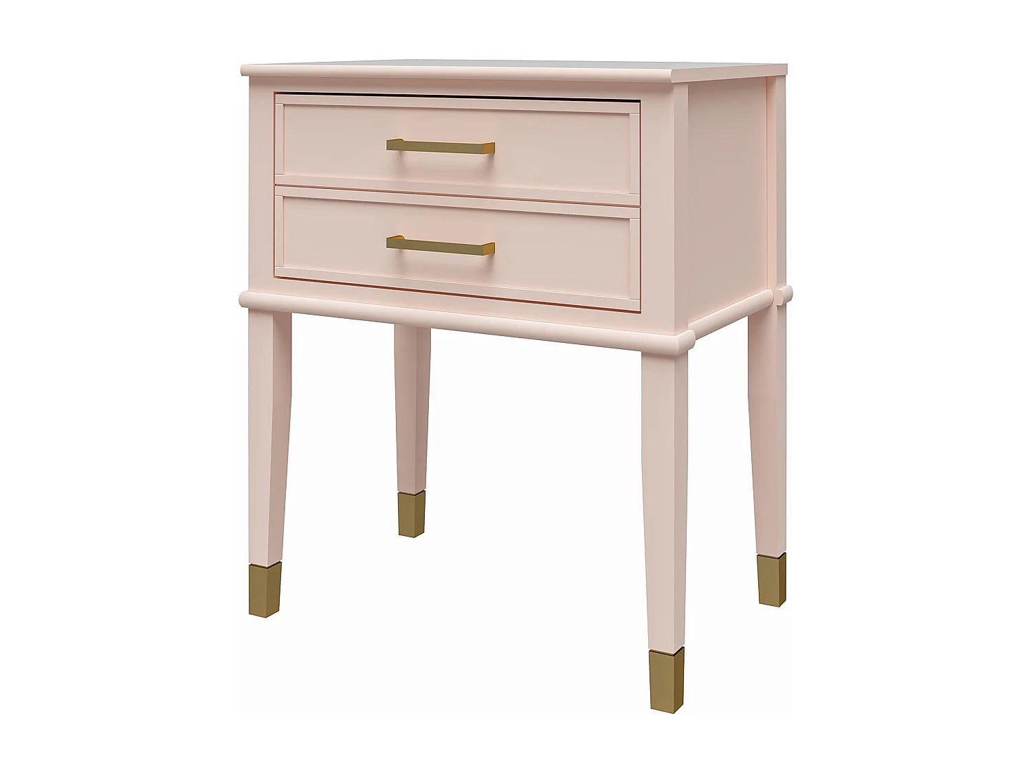 Bout de canapé en MDF rose avec tiroir – BLUSH
