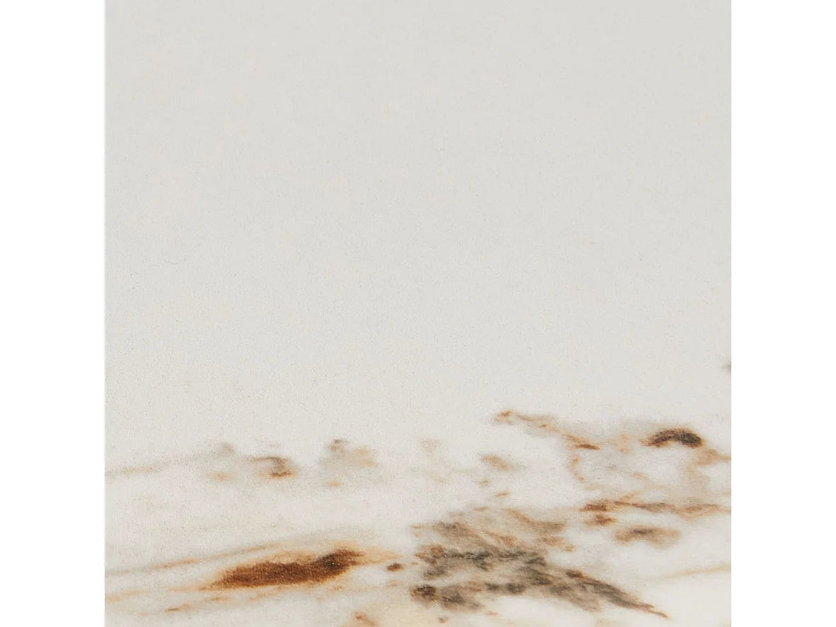 Bout de canapé rond céramique effet marbre noir – MARÉA