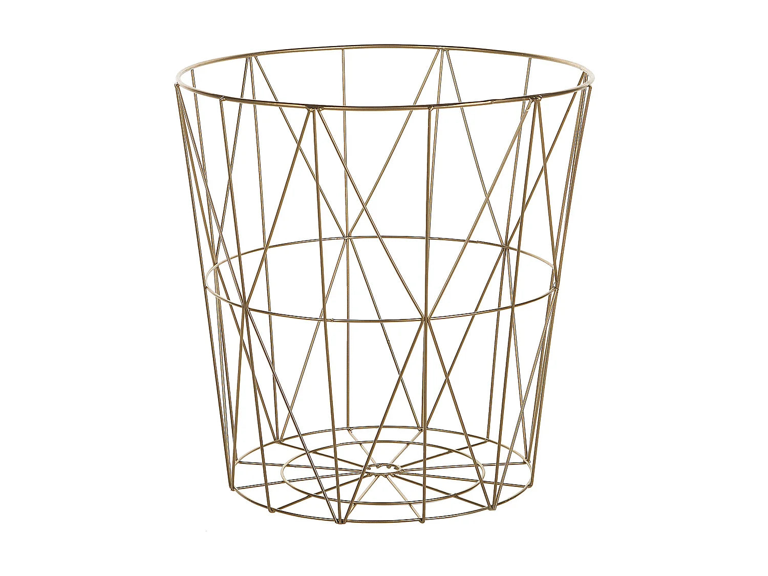 Bout de canapé doré avec rangement – CAGE