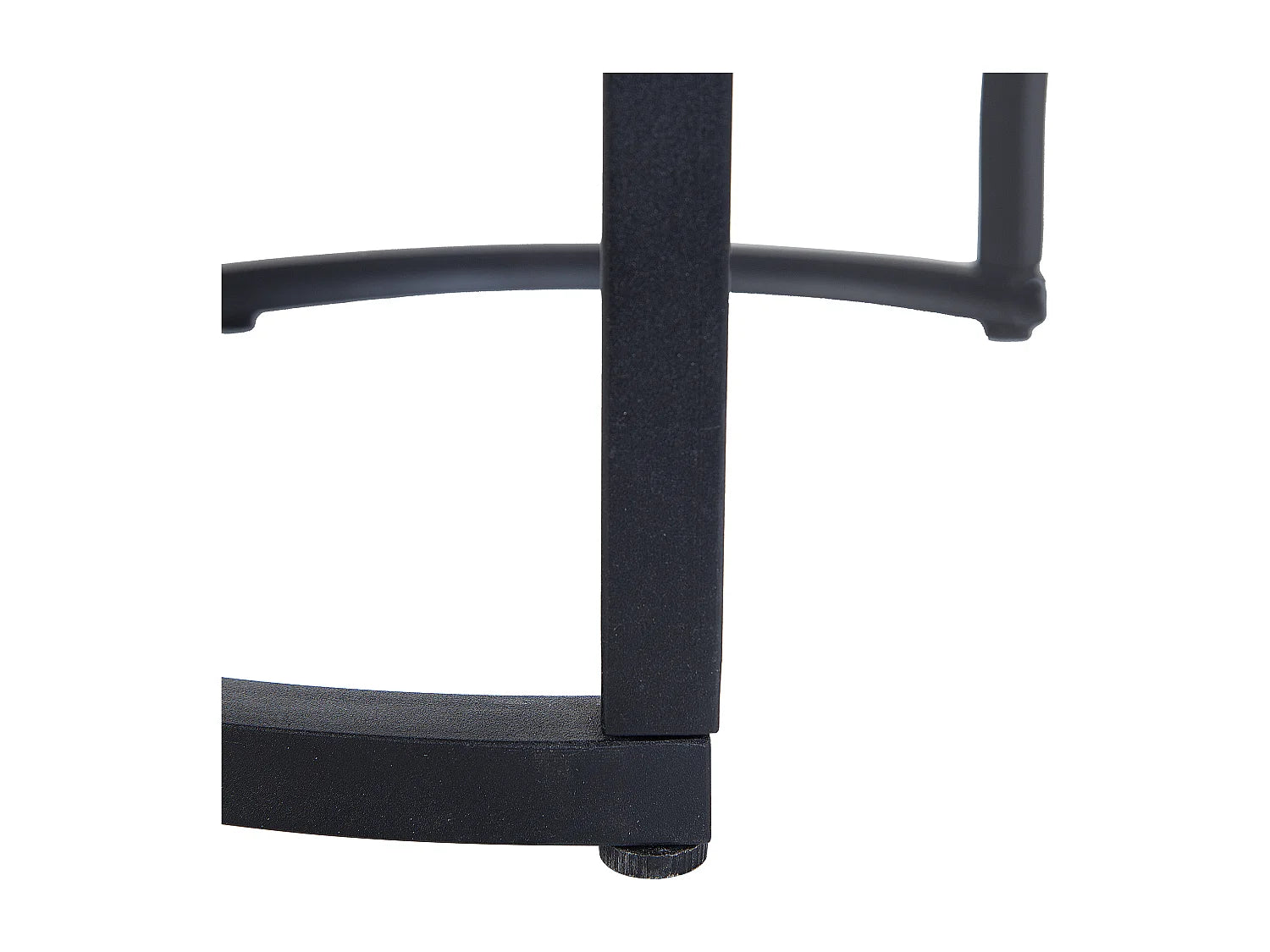 Bout de canapé effet béton gris pieds métal – DIXANA